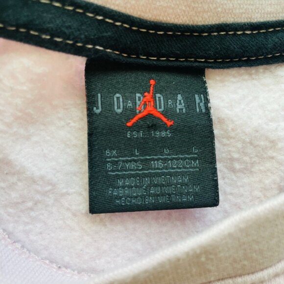 Nike Air Jordan‎ Girls Lot of 2 Sweatshirt and Running Shorts Girls Size 6X Pink - Picture 3 of 11